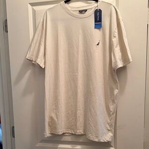 Nautica Men's Cream Short Sleeve Tee